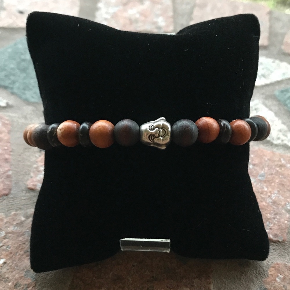 π΄SALE ! Mix Wood beads buddha beaded bracelet - Picture 2 of 8